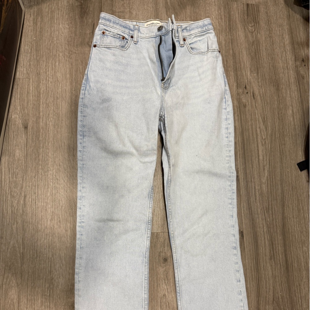Abercrombie & Fitch Blue Straight Leg Jeans
